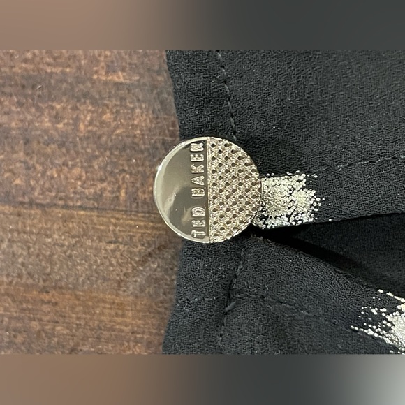 Ted Baker London black and gold blouse - Picture 3 of 6